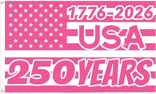 America's 250th Anniversary Flag, 3 Ply Year American Anniversary Flag- Double Sided, 3x5 Ft, 250 Years Birthday Patriotic Decor for Outdoor, Front Door, Porch, Wall (A3)