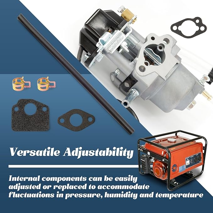 P16D-1 Carburetor Replacement for Predator 2000/1600 Watt fit for Ryobi 1800/2300 watt RYI2322BTA RYI2322VNM for A ipower SUA2000i SUA2300i 2000 2300 With Fuel Lines and Gaskets