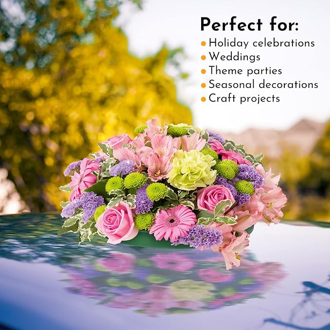 DIYEAH Foam Mud Block Ring - Artificial Floral Arrangement Mud Ring Wet Florist Florist Wedding Car Decor