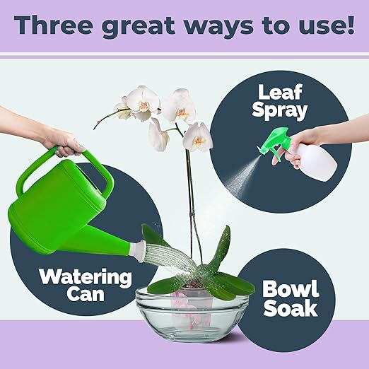 Orchid Plant Food – Liquid Fertilizer for Reblooming, Longer-Lasting Flowers & Healthy Roots, 1 Gallon