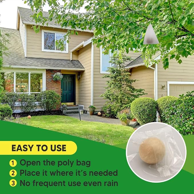 AUDQQM Squirrel Repellent Outdoor, Chipmunk Repellent for Garden, Squirrels Deterrent, Keep Squirrels & Chipmunks Away, Squirrels Repellant, Easy to Place for Yard, Attic & Bird Feeders, Pack of 10