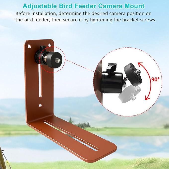 FUTUREZEN Smart Bird Feeder for Outdoors, Security Camera Compatible for Bird-Watching (Camera Not Included)