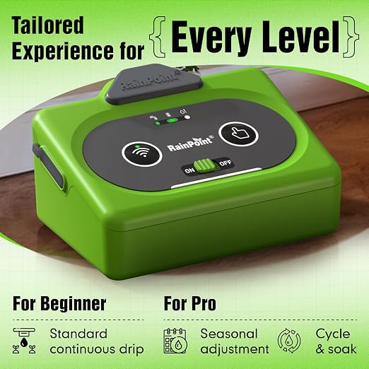 RAINPOINT Direct WiFi Automatic Plant Waterer System,APP Control WiFi-Enable Smart Indoor Drip Irrigation Kit,Rechargeable Battery Backup Local Storage Push&Email Notification Water 10-15 Plants