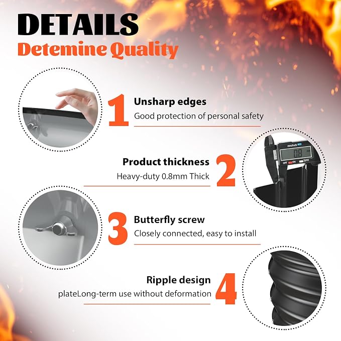 YSEJOMP 60 Inch Round Galvanized Fire Pit Ring/Fire Ring - Foldable and Perfect for Outdoor Gatherings and Campfires in The Yard/Garden/Park/Beach (Black+Gray, 5 FT Diameter+1 FT Tall)