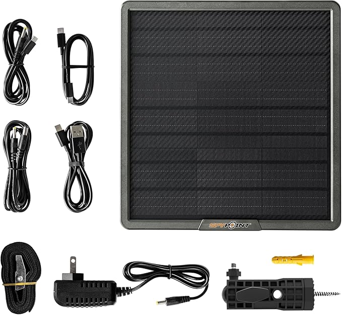 SPYPOINT Solar Panel for Trail Camera with Internal Battery for Outdoor Trail Camera Solar Panel (SPLB-22)