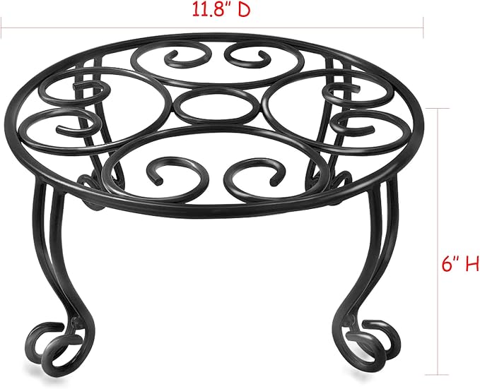 TREEZITEK One 18.9IN tall plant stand,two set of 6 inches plant stands