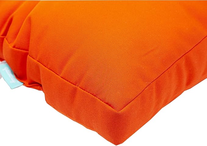 QILLOWAY Outdoor High Back Chair Cushion for Adirondack, All Weather Rocking Chair Cushions Thick Padded Replacement for Patio Furniture Set of 4,Orange