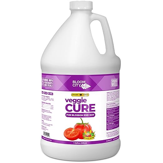 Bloom City Veggie Cure Blossom End Rot Solved for All Garden Plants & Vegetables, (128 oz)
