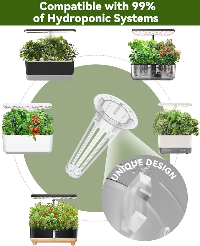 LYKOCLEAN 24 Pods Vegetable & Salad Green Seed Pod Kit for Aerogarden, Ahopegarden, iDOO – Non-GMO American Fast Lettuce, Green Pepper, Cucumber, Parsley Seeds, Compatible with All Hydroponic System