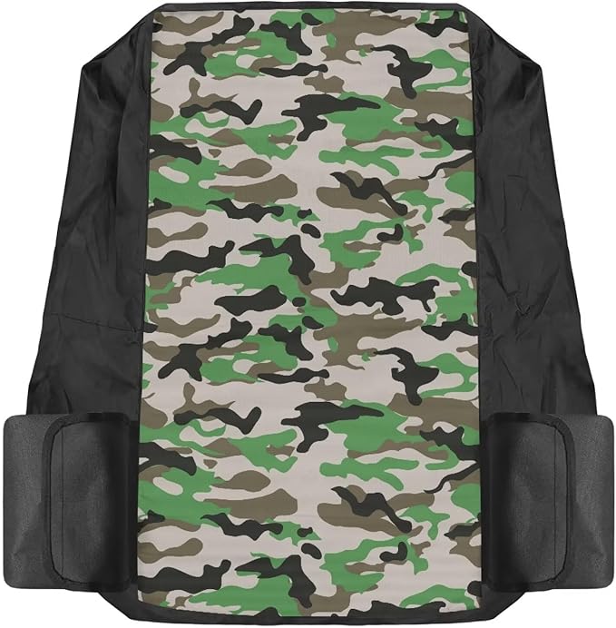 Green Camo Seat Covers for Riding Lawn Mower Universal Lawn Mower Seat Cover Protector with Storage Pockets Waterproof Tractor Accessories Gift for Friends