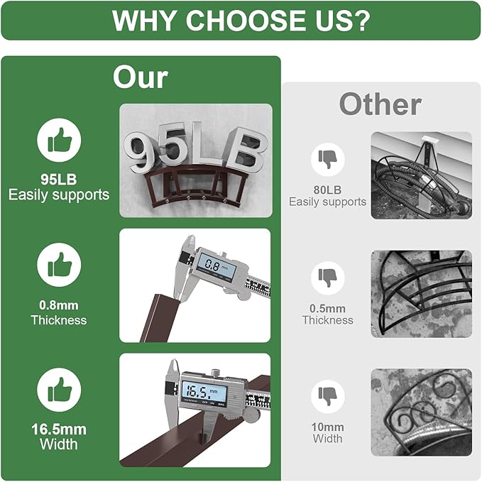 Garden Hose Holder Wall Mounted, Outdoor Heavy Duty Metal Water Hose Holder Hanger Holds 125-ft Water Pipe, Sturdy Detachable Hose Storage Organizer Reel Rack for Outside Garden Lawn Yard Farm, Bronze