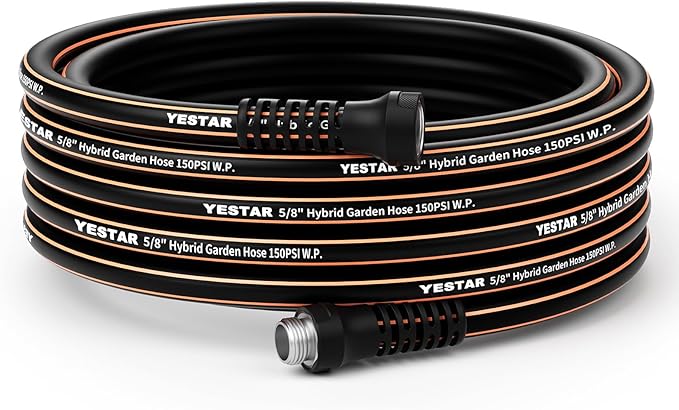 Garden Hose 50ft,Water Hose Heavy Duty,Flexible and Durable, Lightweight Hybrid Hose with Swivel Handle,Leakproof Hose Male to Female Fittings