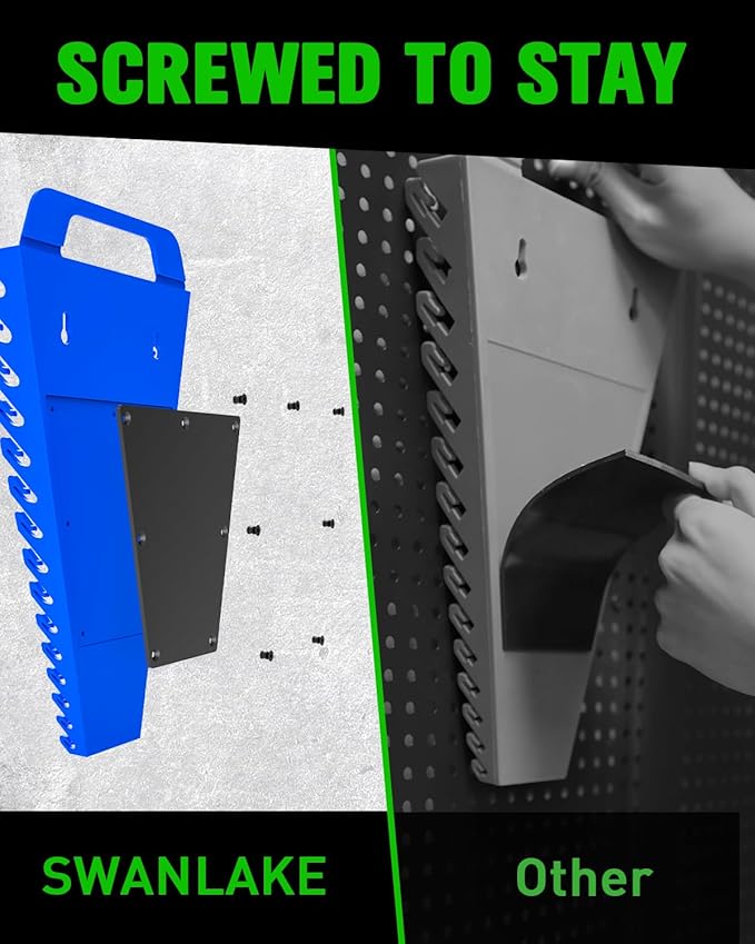 SWANLAKE GARDEN TOOLS Bundled Products-2 Items: 18PCS Socket Organizer & 2PCS 60 Slots Wrench Organizer