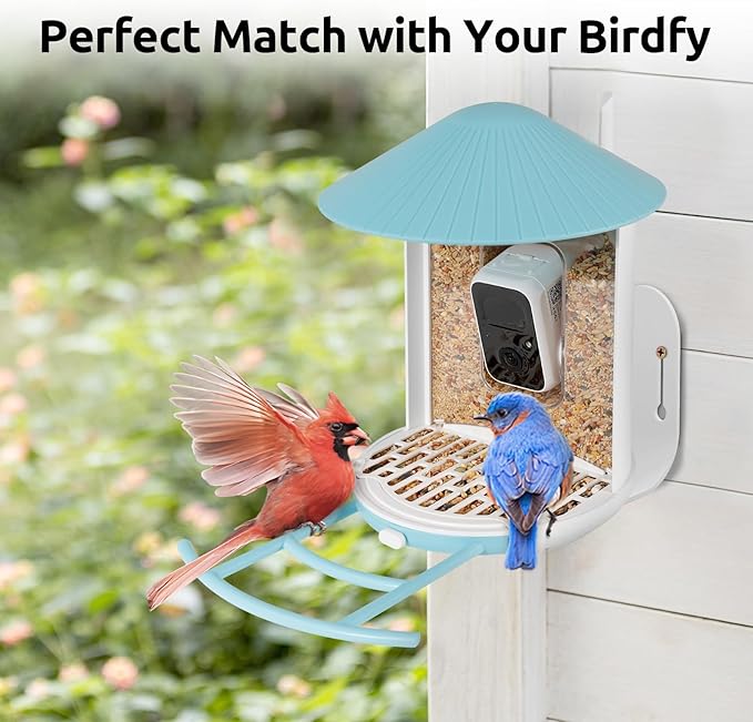 NETVUE Bird Seed Guard, Durable Waterproof Bird Feeder Covers, Save Birdseed, Perfect Match NETVUE by Birdfy Feeder, Must-Have Accessories, Easy to Fit and Clean (2Pcs)
