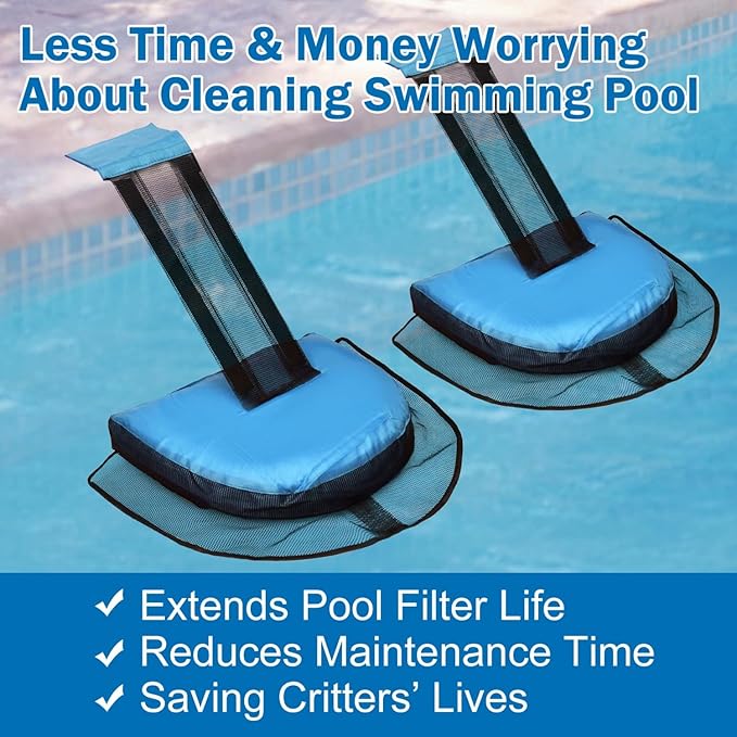 2 Pcs Pool Animal Saving Escape Ramp, Frog Saver for Swimming Pool Critter, Pool Rescue Tool for Frogs, Reduces Frogs Maintenance Accessories (Light Blue)