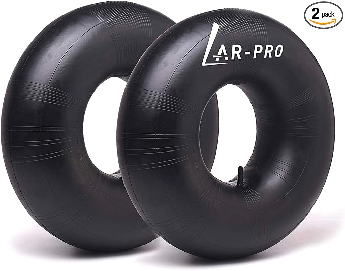 AR-PRO 13 x 4.00-6'' [4.10/3.50-6''] Heavy Duty Replacement Inner Tube with TR-13 Straight Valve Stem (2-Pack) - for Wheelbarrows, Mowers, Hand Trucks and More