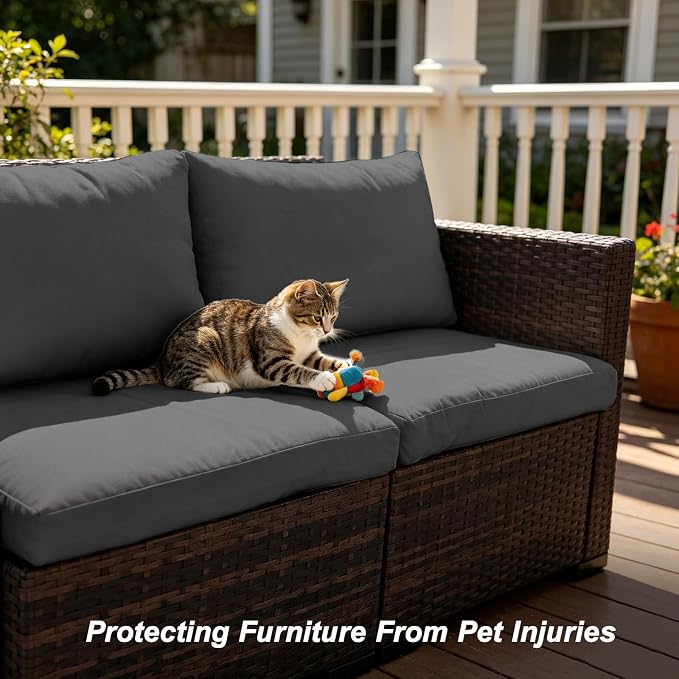 14 Piece Outdoor Cushion Covers Replacement, Waterproof Patio Couch Cushion Covers, Outdoor Furniture Sofa Covers with Zippers, Cover Only