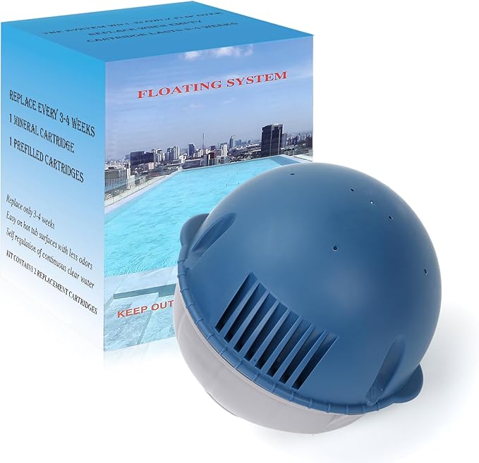 Hot Tub Floating System Mineral Cartridge + Replacement Prefilled Cartridge 1-Pack, Compatible with Frog Ease Floating System, Water Treatment Smart Self-Regulating