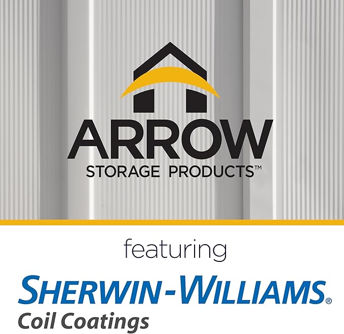 Arrow Classic Steel Storage Shed, 6x5, Flute Grey