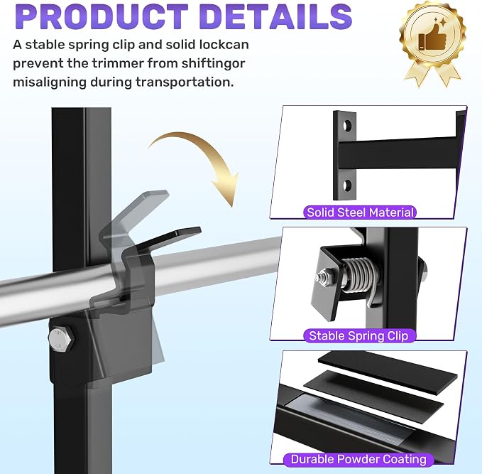 WooFog Weed Eater Rack for Enclosed Trailer, Trimmer Rack for Enclosed Trailer, Weed Wacker Rack for Trailer, Weed Wacker Holder for Trailer, Enclosed Trailer Accessories for Inside
