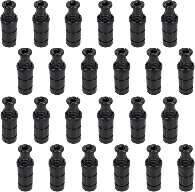 【Pool Safety Cover Anchors】 24-Pack High Capacity Set for Inground Pool Covers, Upgraded PPS Plastic Anchors Resist Wind Lift, Corrosion Proof, Easy No-Tool Twist-in for Concrete Pavers