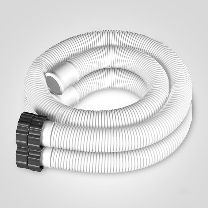1.5" Replacement Pool Pump Hose for Above Ground Pools Accessories - 29060E Pool Hoses for Intex 1,500 GPH Pump, Sand Filters ＆ Saltwater System (White -2 Pack)