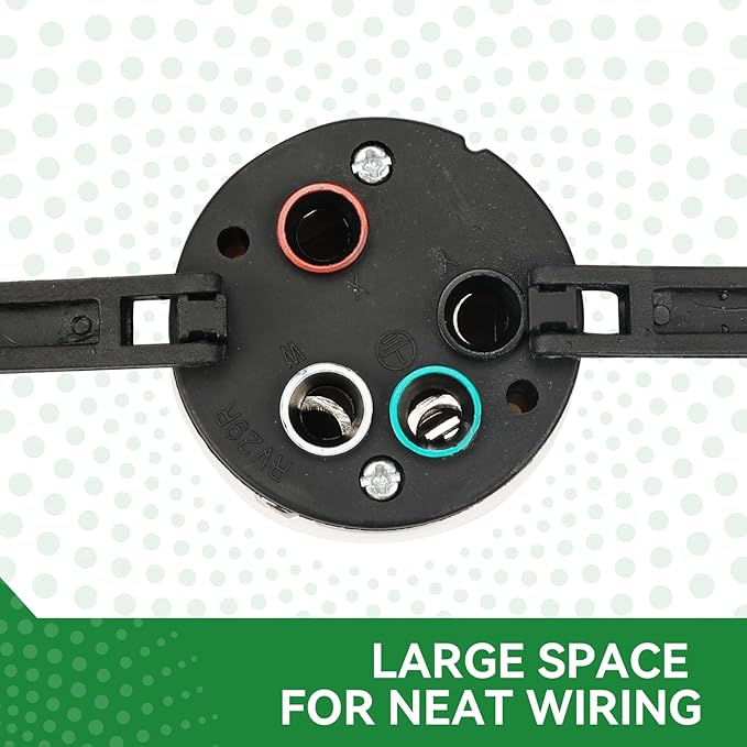 50 Amp Twist Lock Plug LL550P CS6365 Generator Power Cord Connector, ETL Listed