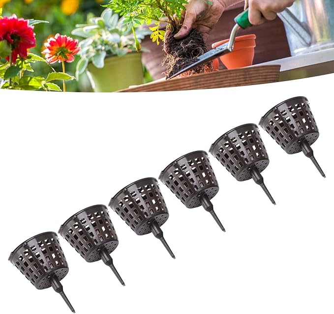Bonsai Fertilizer Cups, 100PCS Plastic Mesh Basket with Lid Garden Nutrition Box Tools for Succulents and Orchids – Large Size for Easy Plant Feeding, Indoor Ou