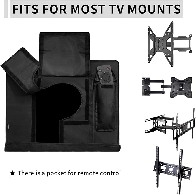 Outdoor TV Cover for 30 to 32 inch with Openable Front Flap for Watching TV, Convenient Use without Remove, Durable TV Cover with Free Cleaning Cloth
