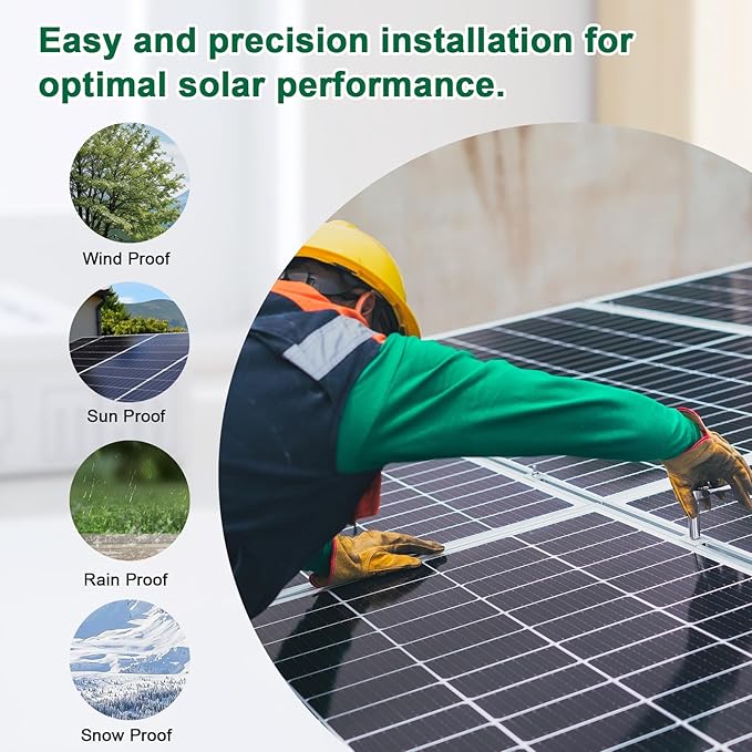 10AWG Solar Cable - 5FT Solar Panel Extension Cord 10 Gauge PV Wire with Flame Retardant Protective Sleeving Female & Male Waterproof Connector for RV, Photovoltaic Systems, Solar Panels (5 Feet)