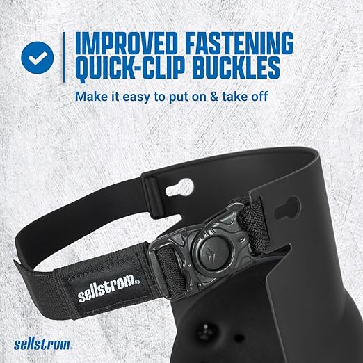 Sellstrom Ultra Flex KneePro Professional Knee Pads for Men & Women with Thick Foam Cushioning & Heavy Duty Hard Outer Shell - Adjustable Straps with Quick-Clips & Ergonomic Metal Hinges - for Construction Work, Gardening, Roofing, Flooring