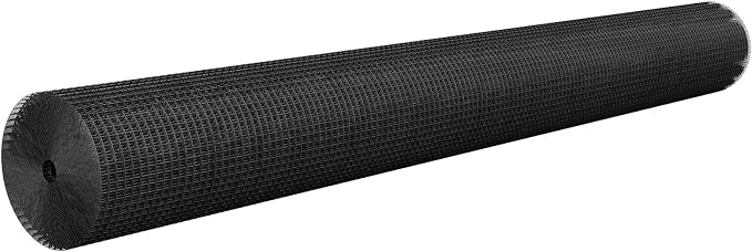VEVOR Hardware Cloth 72 in x 50 ft, 1/2 in 19 Gauge Galvanized Wire Mesh Roll, Weather-Resistant Vinyl Coated Chicken Wire Fencing, Heavy Duty Welded Garden Plant Fencing for Rabbit Cage Snake Fence