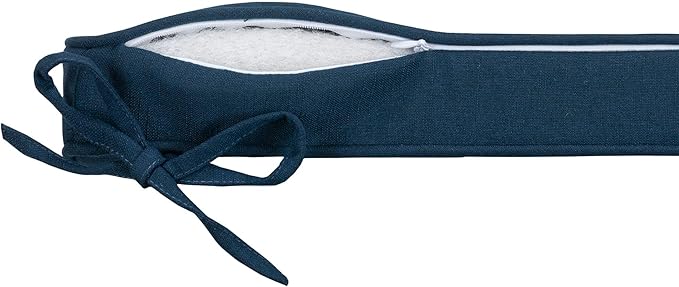 Magpie Fabrics Square Corner Seat Cushion, 18" x 18" x 2.5", 2 Pack, Indoor/Outdoor Waterproof Weather Resistant Universal Chair Pads for Patio Garden Dining - Blue Navy