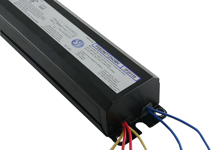 Robertson PSB296T12HOMV Ballast (3P20159) – 1 or 2 Lamp Fluorescent Electronic Ballast, 120–277V, Programmed Start, for T12 HO Fluorescent Lamps between 60W-110W (F48T12/HO thru F96T12/HO) (Qty 1 ea)