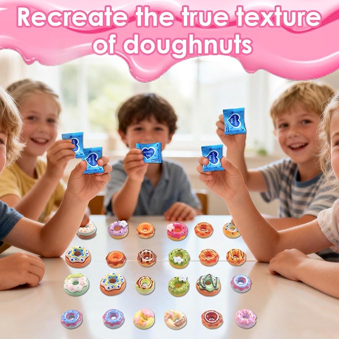 Mini Glow In The Dark Animal Resin Models, Resin Animals Mystery Bags, Individually Wrapped Blind Bags Tiny Animal Figurines, Collectible Mini Animals For Fairy Garden, DIY Crafts (50, Doughnut)