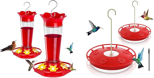 FEED GARDEN Plastic Hummingbird Feeders Bundle