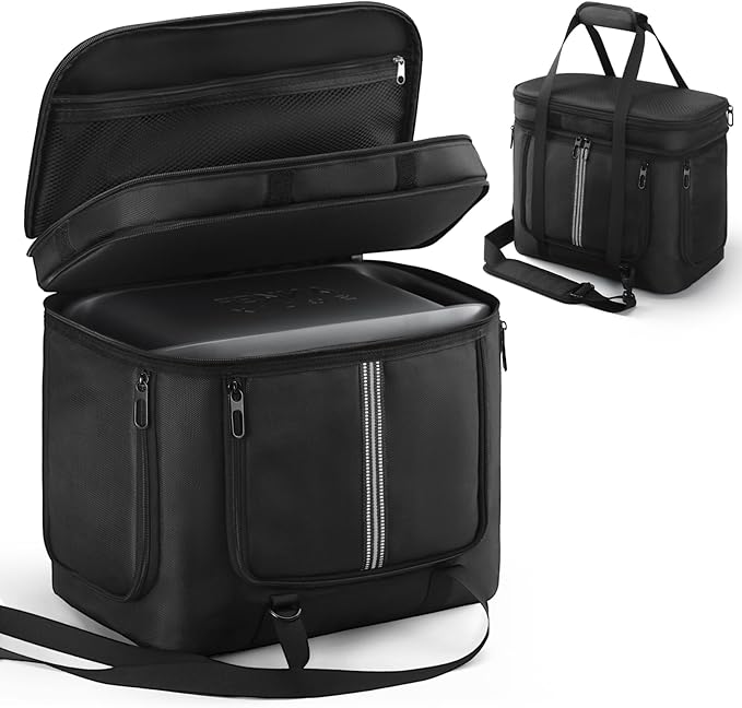 Carrying Case Compatible with Anker SOLIX C1000/Gen 2/C800 Portable Power Station, Protective Storage Bag with Pockets for Outdoor Travel Camping Charging Accessories