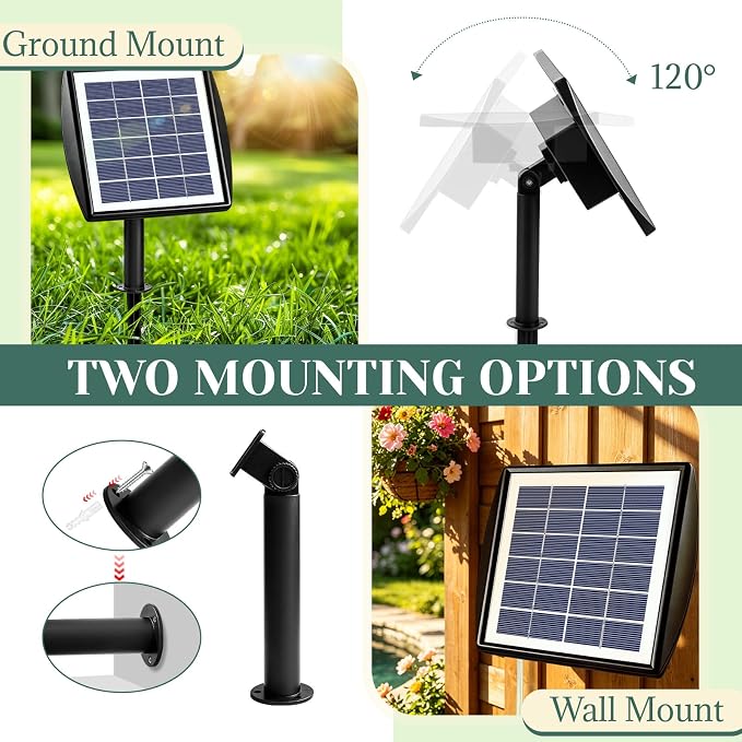 2W Solar Pond Aerator, Solar Air Pump with 2 Air Stones, Dual Working Modes, Solar Aerator for Pond, Fish Tank, Aquarium, Outdoor Fishing