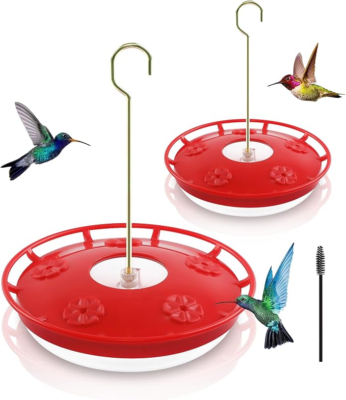 FEED GARDEN Plastic Hummingbird Feeder 16 Oz Red + Glass 20oz Red