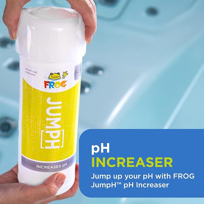 FROG JumpH pH Increaser for Hot Tubs and Swim Spas - 2 lb Bottle with TruDose Measuring Cap for Easy Maintenance & Balancing - 2 Pack