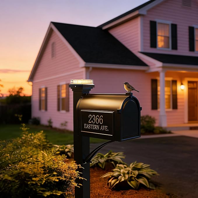 Solar Post Cap Lights: 12 Pack Fence Post Lights Outdoor 3000K with Clear Lampshade for 4×4/3.5×3.5 Wooden/Vinyl Posts, IP65 Waterproof 10-12H Lasting for Backyard Deck Patio