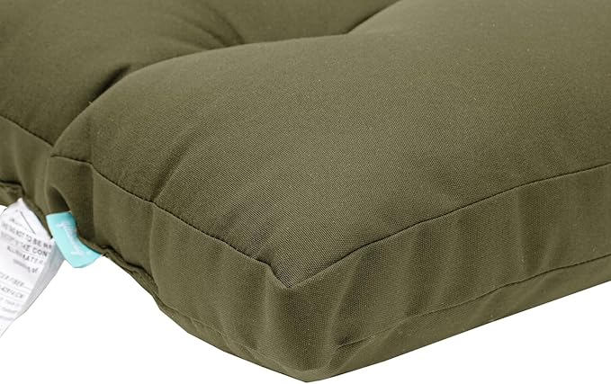 QILLOWAY Outdoor High Back Chair Cushion for Adirondack, All Weather Rocking Chair Cushions Thick Padded Replacement for Patio Furniture Set of 4,Sage