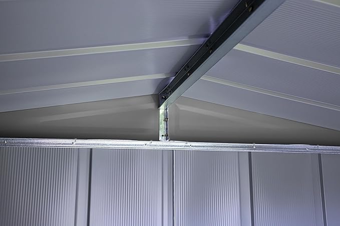 Arrow Classic Steel Storage Shed, 8x6, Charcoal
