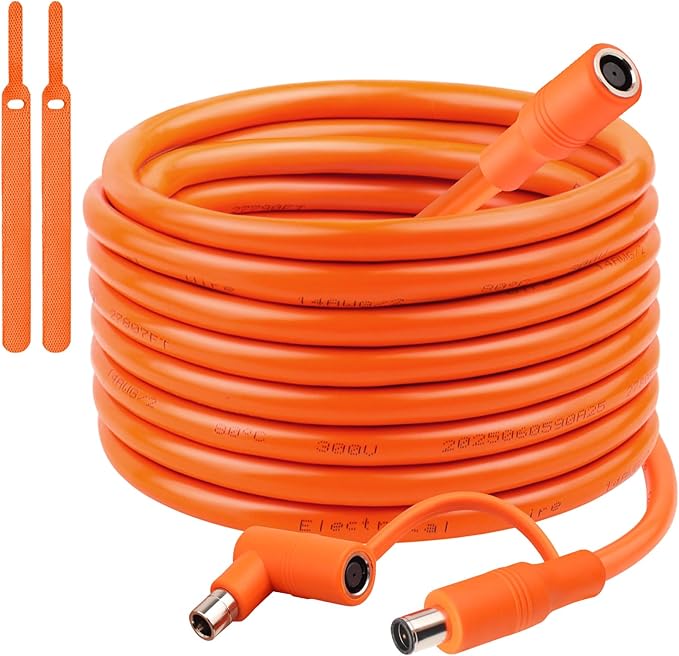 30FT 14AWG DC7909 Solar Panel Extension Cable Compatible with Jackery Solar Generator,Solar Charging Cord Female to Male with DC8020 Power Adapter Suit for Gz Yeti,Anker Jackery Portable Power Station