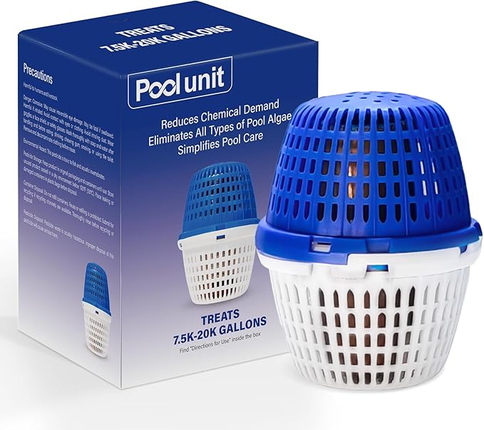 Blue Pool Unit 7.5k-20k Gallons Replacement for Pool RX, Compatible with Mineral Cartridge Above Ground and Inground Pools Filter Replacement