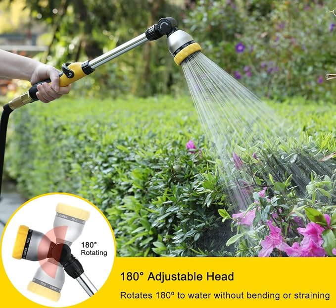 FANHAO 2 Pack Metal Lawn Sprinkler +16 Inch Metal Garden Watering Wand