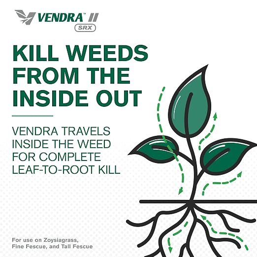 Atticus Vendra II SRX Herbicide (4 oz) - 24.5% Fluazifop – Grass Weed Killer Selective Control Bermudagrass, Barnyardgrass, Crabgrass, Foxtail, Goosegrass and More in Lawn and Landscapes