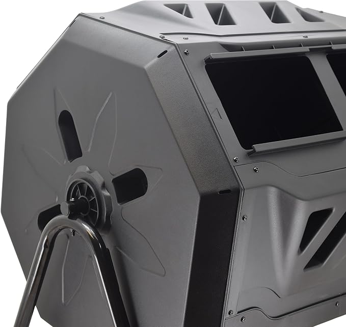 Arcadia Garden Products Dual Chamber Compost Tumbler 43 Gal