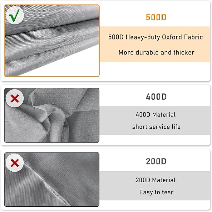 STARTWO Outdoor Waterproof Patio Furniture Covers 4-Piece Set for Chairs, Loveseat and Coffee Table, Grey