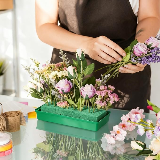 BESPORTBLE 20Pcs Floral Foam Trays for Flower Arrangement Wedding Supplies Reusable Flower Mud Holders Minimalist Plastic Tray for Stylish Event Displays